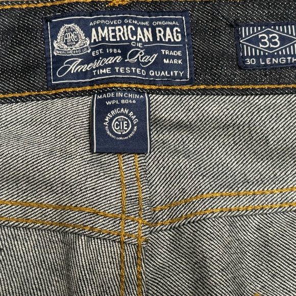 AMERICAN RAG INDIGO SELVEDGE Classic denim jeans 33x30 with cuff - Picture 4 of 11